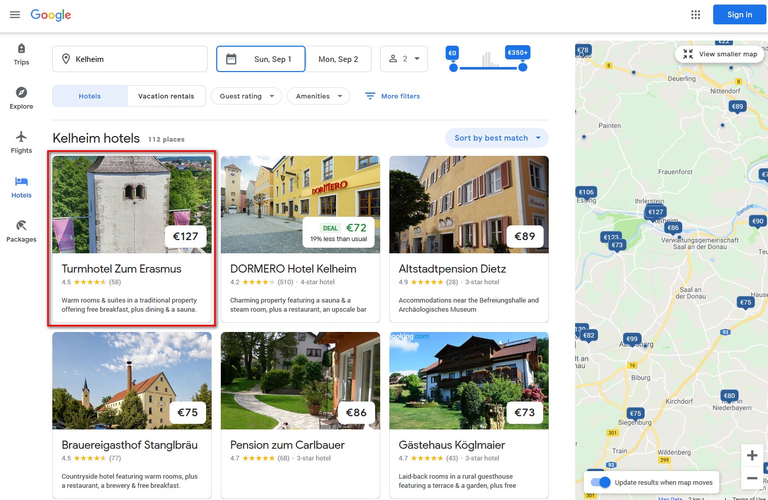 Travel_Google_Kelheim_Hotel_Erasmus_CultBooking