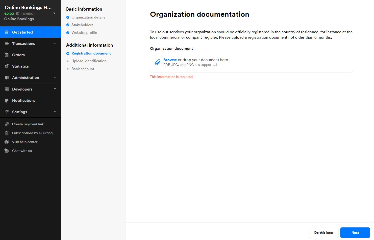 upload_registration document-mollie-cultbooking