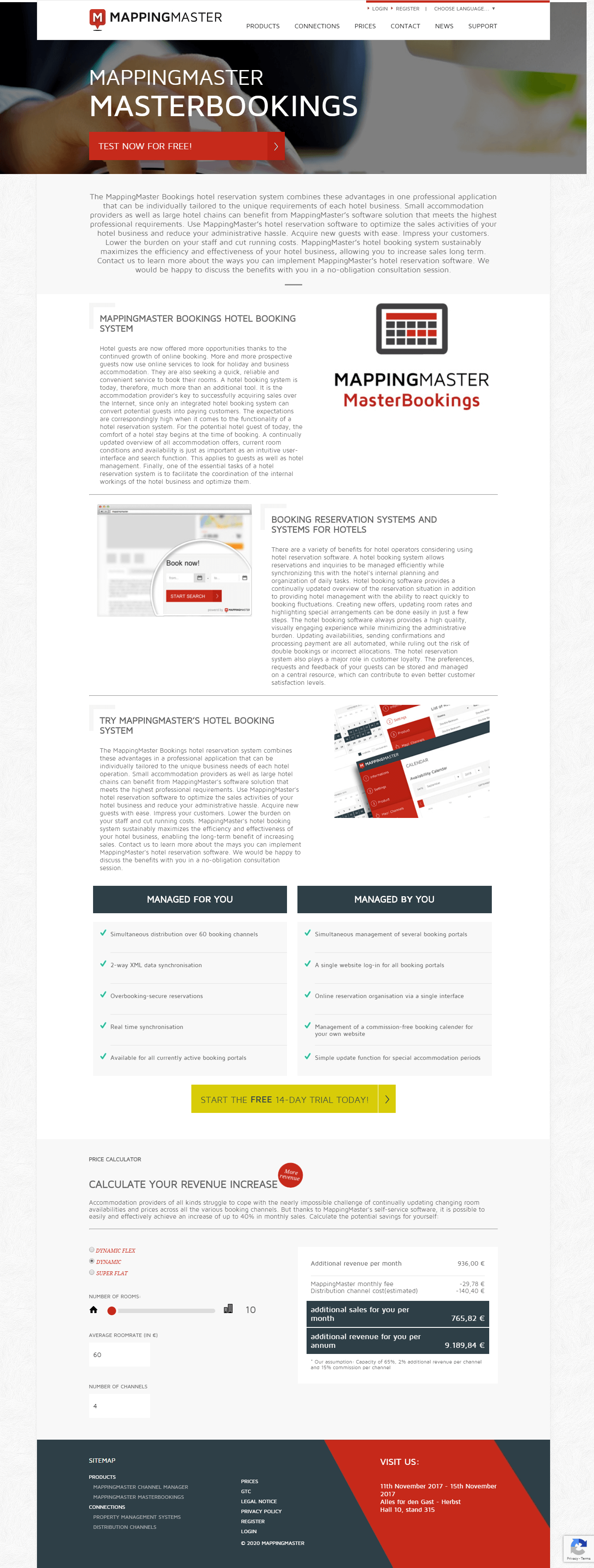 booking engine mappingmaster