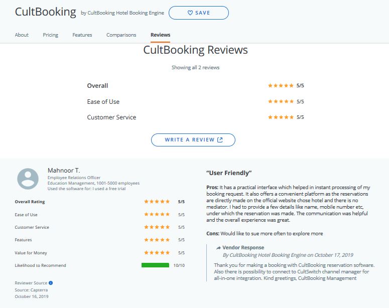 reviews _ cultbooking _ capterra