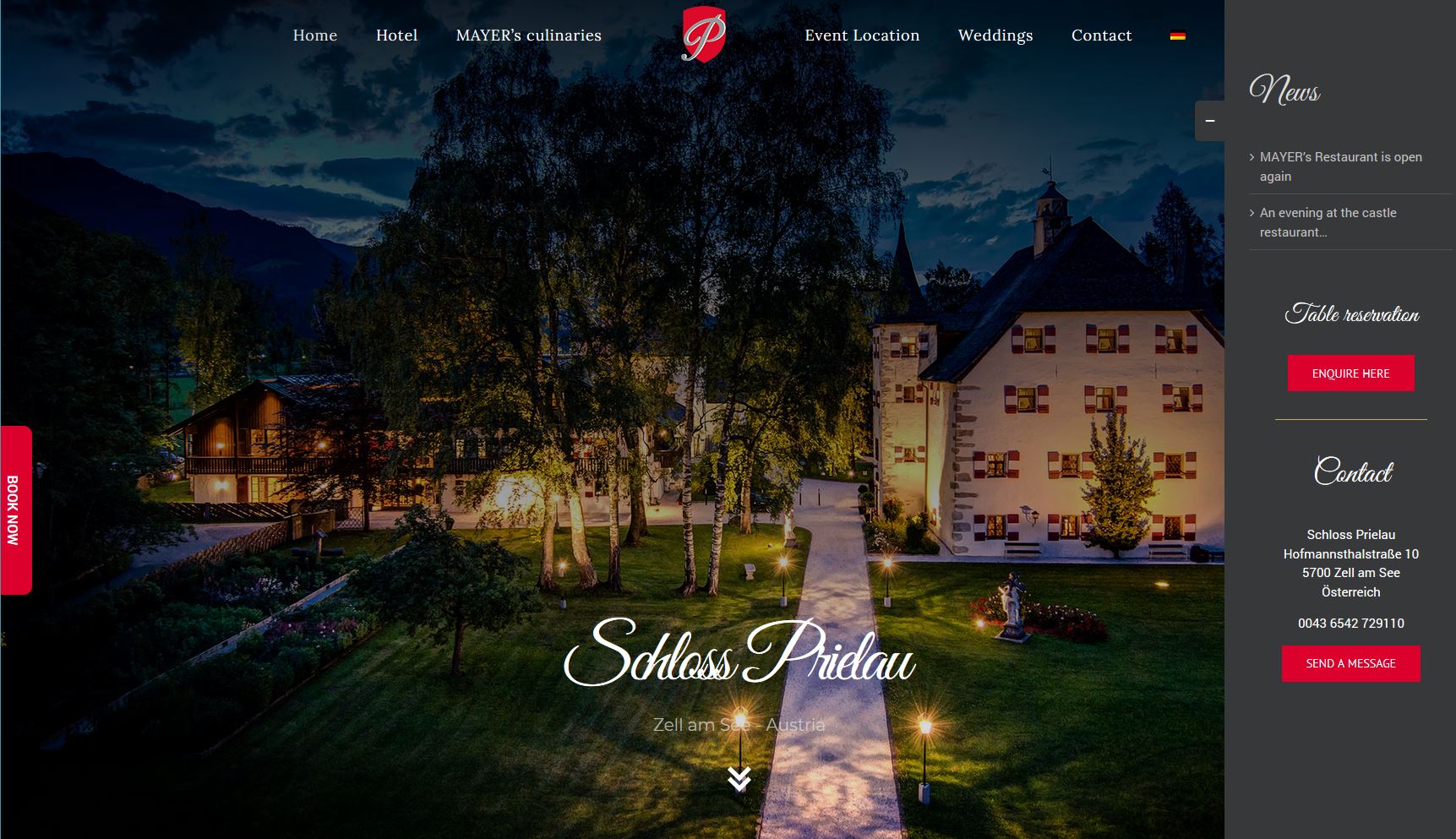 Schloss Pierlau - cultbooking - booking button - direct bookings - book now