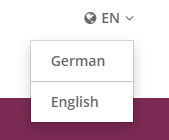 cultbooking languages menu