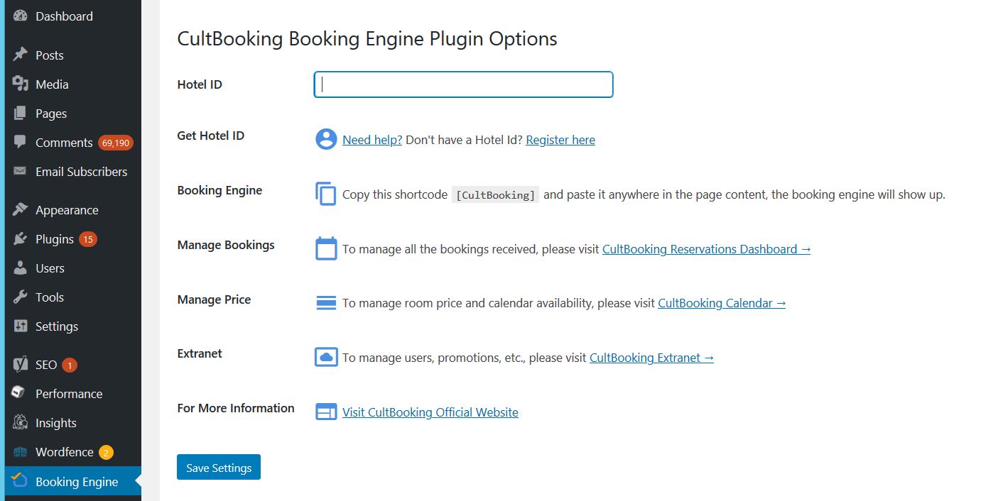 booking engine-wordpress-cultbooking